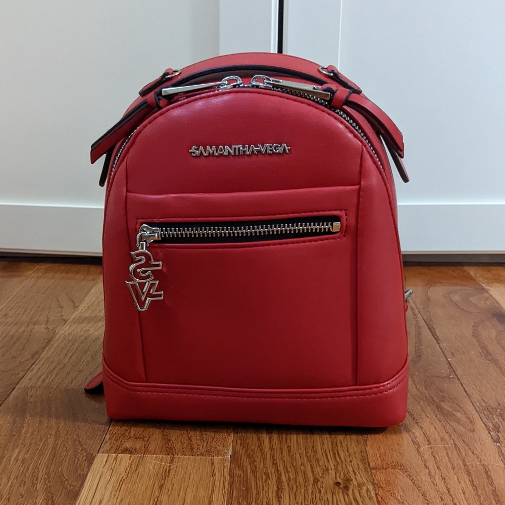 Like new Japan Samantha Vega red mini backpack